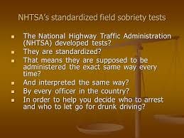 standardized field sobriety tests